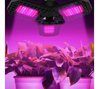 Lampada LED per la crescita delle piante a spectrum rosso e blu pieghevole, con opzioni a 3 LED