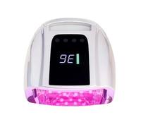 Lampada LED per unghie, Lampada for unghie professionale ricaricabile da 96 W, lampada UV a LED, smalto in gel, asciugatura, strumenti for manicure, nail art per il fai da te a casa(Silver)