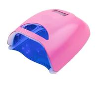 Lampada LED per unghie, Lampada portatile for la terapia della luce for nail art, ricarica intelligente, induzione, for tostatura delle unghie, asciugatura rapida, a forma di diamante colorato(Pink)