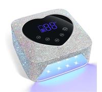 Lampada LED per unghie, Lampada UV LED for unghie da 72 W con luce for strass a forma di cuore, macchina for manicure e pedicure, strumenti for per il fai da te a casa(S50 Dazzling)
