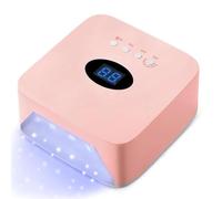Lampada LED per unghie, Lampada UV LED for unghie da 72 W con luce for strass a forma di cuore, macchina for manicure e pedicure, strumenti for per il fai da te a casa(S50 Pink)