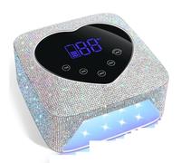 Lampada LED per unghie, Lampada UV LED for unghie da 72 W con luce for strass a forma di cuore, macchina for manicure e pedicure, strumenti for per il fai da te a casa(X20 Diamond)