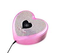 Lampada LED per unghie, Macchina for manicure e pedicure a forma di cuore, ad asciugatura rapida, leggera, con lampada UV LED da 96 W per il fai da te a casa(With Rhinestones)