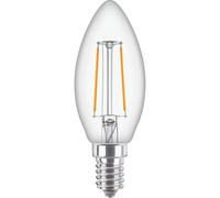 Lampadina oliva filamento Led Philips 2W 2700K attacco E14 PHILEDCAN25G2
