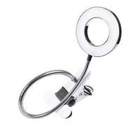 Lampada LED Pieghevole per Manicure, Luce Unghie 55x8,9x5cm | Alluminio Lettura, Base a Clip e Piastra Guida Opaca, Tubo Serpentino per Tatuaggi