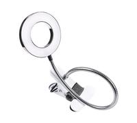 Lampada LED Pieghevole per Unghie e Tatuaggi, Luce Ombra | Base a Clip, Collo Serpentina Orientabile a 360 Gradi, Alluminio Satinato e Piastra Guida Opaca