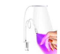 Lampada Led Portatile Per Ciglia Con Collo Di Cigno E Morsetto - Per Unghie In Gel Uv E Asciugatrice Per Unghie E Ciglia A Raggi Ultravioletti, Regolabile A 360°, Regolazione Della,White