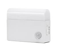 Lampada Led portatile Rettangolare Bianca 0,5W a batteria con sensore crepuscolare e di movimento Bianco caldo 3000K Aigostar