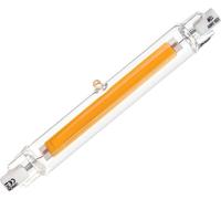 Lampada LED R7S, lampadina, lampadina di ricambio, pezzo di ricambio, 10 Watt, 118 mm, 1000 lumen, 3000 Kelvin, bianco caldo, trasparente, non dimmerabile