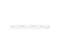 OSRAM Submarine lampada per ambienti umidi con sensore di movimento integrato 60cm 8W, lampada LED grigia, protezione IP65, per magazzini e garage