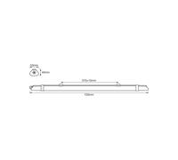 OSRAM Lampada LED impermeabile Submarine Slim 10W, 4000K, 900 lm, IP65, piatta (35 mm), antipolvere e impermeabile, policarbonato
