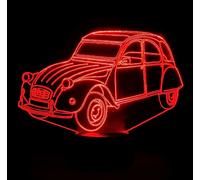 Lampada LED RGB auto classica due cavalli multicolore decorazione regalo citroen