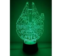 Lampada LED RGB Millennium Falcon saga Star Wars decorazione regalo multicolore