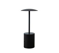 LAMPADA LED ROCKET RICARICABILE E DIMMERABILE NERA