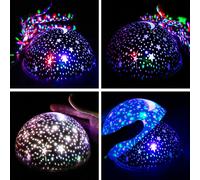 Lampada Led Rotante Proiettore Stelle Luce Notturna Bambini Soffitto Colorato