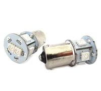 Lampada Led RY5W RY10W BAU15S 12V Arancione Giallo Per Luci Frecce Moto Scooter Piedi Storti 7 Smd