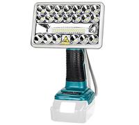 Lampada LED senza fili 2000LM, compatibile con batteria al litio MT 18 V LXT, lavoro 18 V per campeggio, riparazione auto, illuminazione di emergenza e cantiere