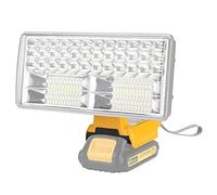 Lampada LED senza fili 4200LM compatibile con batteria al litio Dewalt 18V, luce da lavoro 18V per illuminazione da campeggio, riparazione auto, emergenza e cantiere