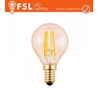 Lampada LED Sfera Filamento Ambra E14 4W 2200K 330LM Design Vintage
