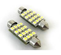 Lampada Led Siluro Canbus No Errore T11 C5W 43mm 16 SMD Luci Targa Abitacolo 12V