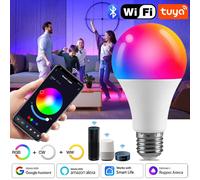 Lampada LED Smart WiFi Lampada dimmerabile RGB CCT Lampadina E27 Alexa Google20W