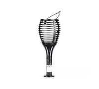 LAMPADA LED SOLARE DA ESTERNO A FORMA DI TORCIA MULTI APPLICABILE VTAC NERO ...
