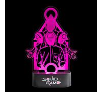 Lampada LED Squid Game Scrivania 16x23 cm Con Batterie o USB 3D Gaming Gadget o