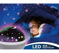 Lampada Led USB con Proiettore Rotante Stella Stellina - per Cameretta Bambini