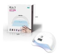 LAMPADA LED UV CON DISPLAY RICOSTRUZIONE UNGHIE MANICURE PEDICURE NAIL ART 48W