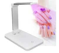 Lampada LED UV per Unghie Pieghevole e Tavolo per Nail Art e Essiccazione dello Smalto del Gel, Spina USB e Trasporto Comodo