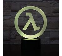 Lampada LED Videogioco Half Life Logo Cambia Colore USB Luce notturna e decorazione