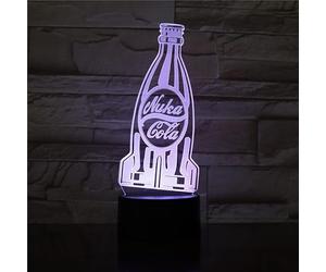Lampada LED Videogioco Nuka Cola Cambia Colore USB Luce notturna e decorazione Aiuta notte dormire Regalo