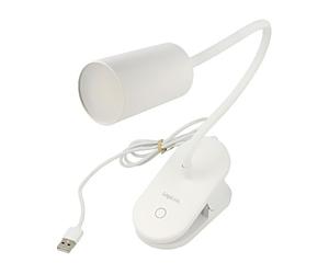 Lampada LED024: tavolo 4000K elastico 200lm 3,8W ABS, metallo bianco 5V LOGILINK