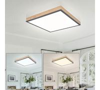 Lampada Da Soffitto In Legno Con Telecomando CCT Dimmerabile Luce Notturna LED