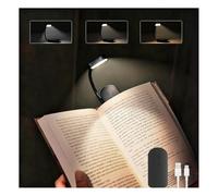 Lampada Libro Morsetto USB Ricaricabile Lucelibro 9 LED 3 Modi Temperatura Colore Leggera Portatile Luminosità Regolabile Morsetto Luce Lunga Durata Batteria Rotazione Flessibile 360° Lettura Notturna