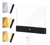 Lampada Libro Piatta, Luce per Libri Piatta, Luce per libri a LED intelligente, Lampada da Lettura Portatile Pia-tta, Lampada lettura a pannello LED con 3 colori e timer, Per Camera da, Scuola (M3)