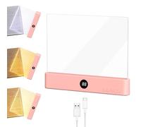 Lampada Libro Piatta, Luce per Libri Piatta, Luce per libri a LED intelligente, Lampada da Lettura Portatile Pia-tta, Lampada lettura a pannello LED con 3 colori e timer, Per Camera da, Scuola (M2)