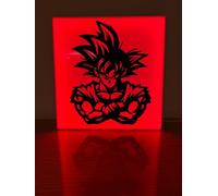 Lampada Lightbox Goku - drangonball - led box - lampada da tavola