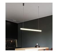 Lampada lineare in metallo a LED lampadario, lampadario contemporaneo minimalista regolabile integrato, lampada appesa acrilica per pranzo, soggiorno cucina commerciale ufficio commerciale h/uno