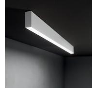Lampada Lineare Steel Alluminio Bianco 2 Luci Led 36W 4000K Luce Naturale