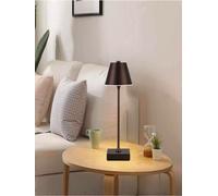 LAMPADA LUCE BIANCA CALDA NATURALE DA TAVOLO RICARICABILE USB LUME 10 W MARRONE