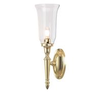 Lampada Luce da Parete Torcia LED Bagno Ottone Vetro Pavimento IP44