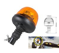 Lampada Luce Lampeggiante Led Rotante Strobo Arancione Magnetico 12V 24V Segnala