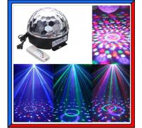 Lampada Luce LED Stroboscopica Effetti Strobo Palla da Discoteca Disco USB SD