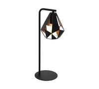 Lampada Luce LED Tavolo Scrivania Metallo Spazzolato Nero Moderno E27 [EEK: A++]