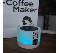 Lampada Luce notturna con altoparlante wireless BT Touch Control Sleep Helper Macchina musicale con rumore bianco e 9 suoni Hifi naturali