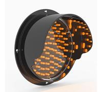 Lampada Luce Stop 24V, Semaforo Industriale A LED, Semaforo Stradale Impermeabile IP65 con Alloggiamento in PC per Banchine, Semaforo Industriale Avvertimento per Angoli Stradali(Yellow_125 mm/5 in)