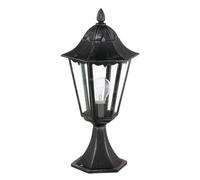 Lampada lume da esterno classico nero-argento GL1331
