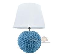 Lampada lume da tavolo abatjour in ceramica palla pigna design moderna comodino