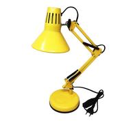 LAMPADA LUME DA TAVOLO SCRIVANIA LUMETTO BRACCIO SNODABILE MORSETTO COLOR GIALLO